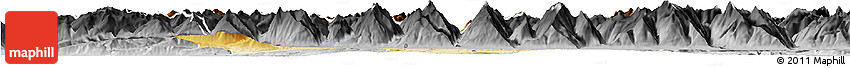 Physical Horizon Map of Kitzbuhel, desaturated