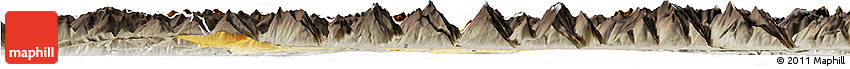 Physical Horizon Map of Kitzbuhel, semi-desaturated
