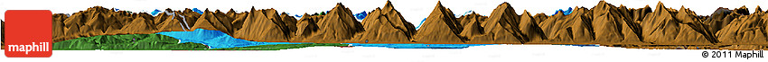 Political Horizon Map of Kitzbuhel, darken