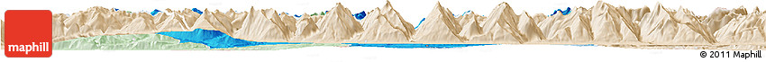 Political Horizon Map of Kitzbuhel, lighten