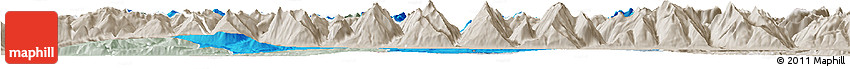 Political Horizon Map of Kitzbuhel, lighten, semi-desaturated