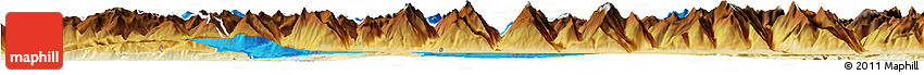 Political Horizon Map of Kitzbuhel, physical outside