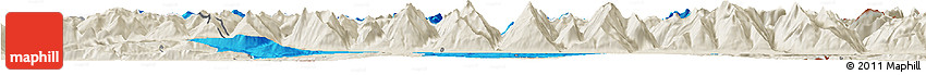 Political Horizon Map of Kitzbuhel, shaded relief outside