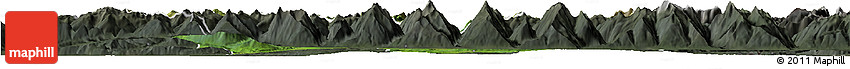 Satellite Horizon Map of Kitzbuhel, darken, semi-desaturated