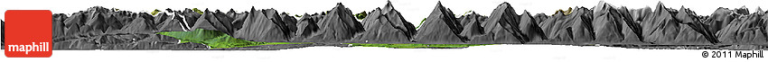 Satellite Horizon Map of Kitzbuhel, desaturated
