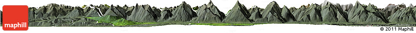 Satellite Horizon Map of Kitzbuhel, semi-desaturated