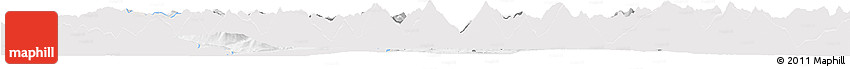 Silver Style Horizon Map of Kitzbuhel, single color outside
