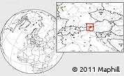 Blank Location Map of Kitzbuhel