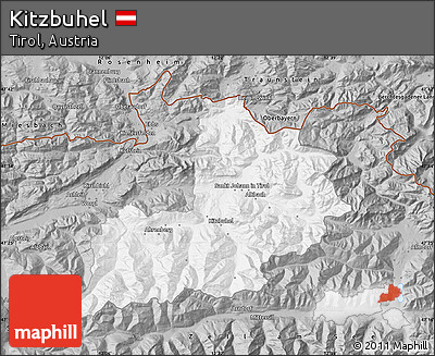 Gray Map of Kitzbuhel