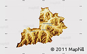Physical Map of Kitzbuhel, cropped outside