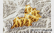 Physical Map of Kitzbuhel, lighten, semi-desaturated
