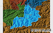 Political Map of Kitzbuhel, darken