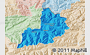 Political Map of Kitzbuhel, lighten