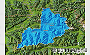 Political Map of Kitzbuhel, satellite outside