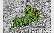 Satellite Map of Kitzbuhel, lighten, desaturated