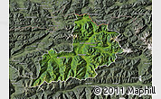Satellite Map of Kitzbuhel, semi-desaturated