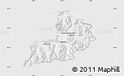 Silver Style Map of Kitzbuhel, single color outside
