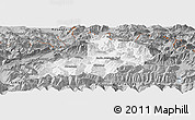 Gray Panoramic Map of Kitzbuhel