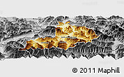 Physical Panoramic Map of Kitzbuhel, desaturated