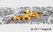 Physical Panoramic Map of Kitzbuhel, lighten, desaturated