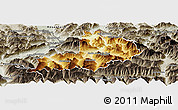 Physical Panoramic Map of Kitzbuhel, semi-desaturated