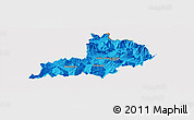 Political Panoramic Map of Kitzbuhel, cropped outside