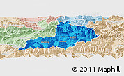Political Panoramic Map of Kitzbuhel, lighten