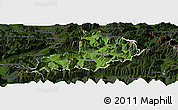 Satellite Panoramic Map of Kitzbuhel, darken