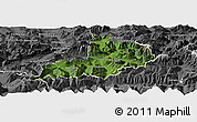 Satellite Panoramic Map of Kitzbuhel, desaturated