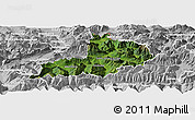 Satellite Panoramic Map of Kitzbuhel, lighten, desaturated