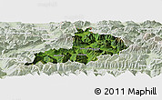 Satellite Panoramic Map of Kitzbuhel, lighten