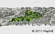 Satellite Panoramic Map of Kitzbuhel, lighten, semi-desaturated