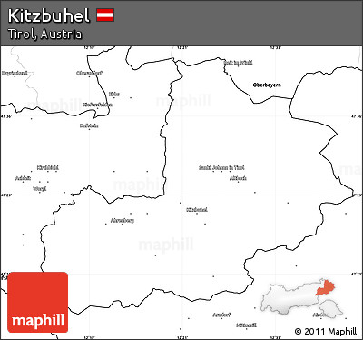 Blank Simple Map of Kitzbuhel