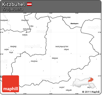 Blank Simple Map of Kitzbuhel
