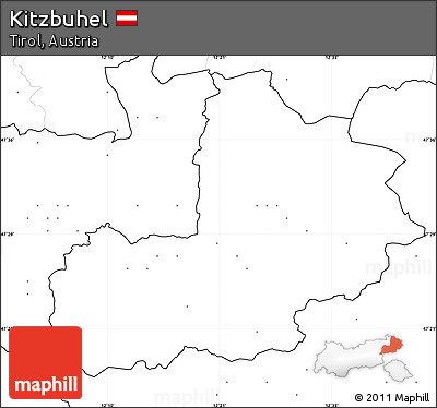 Blank Simple Map of Kitzbuhel, no labels