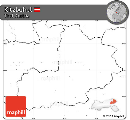 Blank Simple Map of Kitzbuhel, no labels