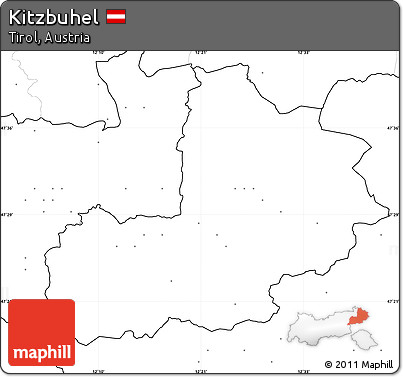 Blank Simple Map of Kitzbuhel, no labels