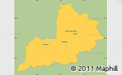 Savanna Style Simple Map of Kitzbuhel, single color outside