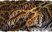 Physical 3D Map of Landeck, darken