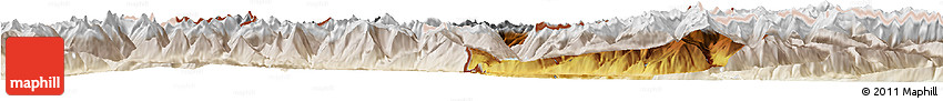 Physical Horizon Map of Landeck, lighten