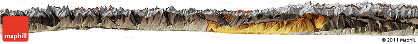 Physical Horizon Map of Landeck, semi-desaturated