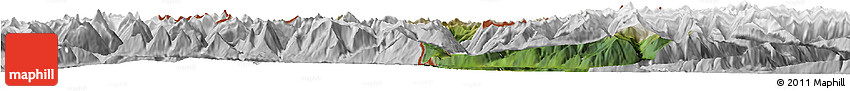 Satellite Horizon Map of Landeck, lighten, desaturated