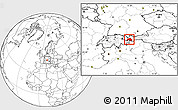 Blank Location Map of Landeck, highlighted parent region