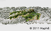 Satellite Panoramic Map of Landeck, lighten, semi-desaturated