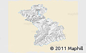 Classic Style 3D Map of Schwaz, single color outside
