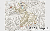 Shaded Relief 3D Map of Schwaz, lighten
