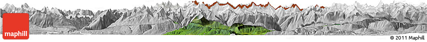 Satellite Horizon Map of Schwaz, lighten, desaturated