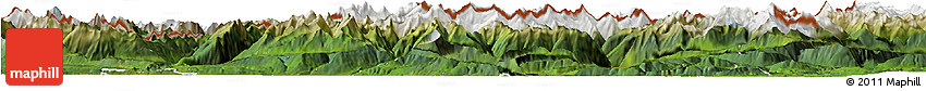 Satellite Horizon Map of Schwaz