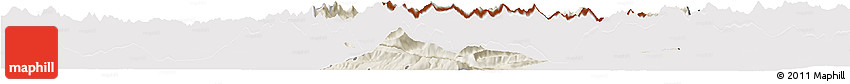 Shaded Relief Horizon Map of Schwaz, cropped outside
