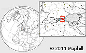 Blank Location Map of Schwaz, highlighted country, highlighted parent region